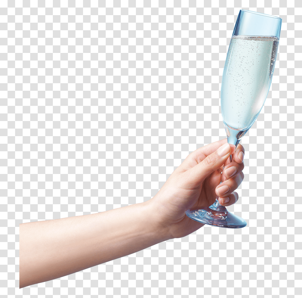 Hand Champagne Glass Download Hand Champagne Glass, Person, Human, Goblet, Wine Glass Transparent Png