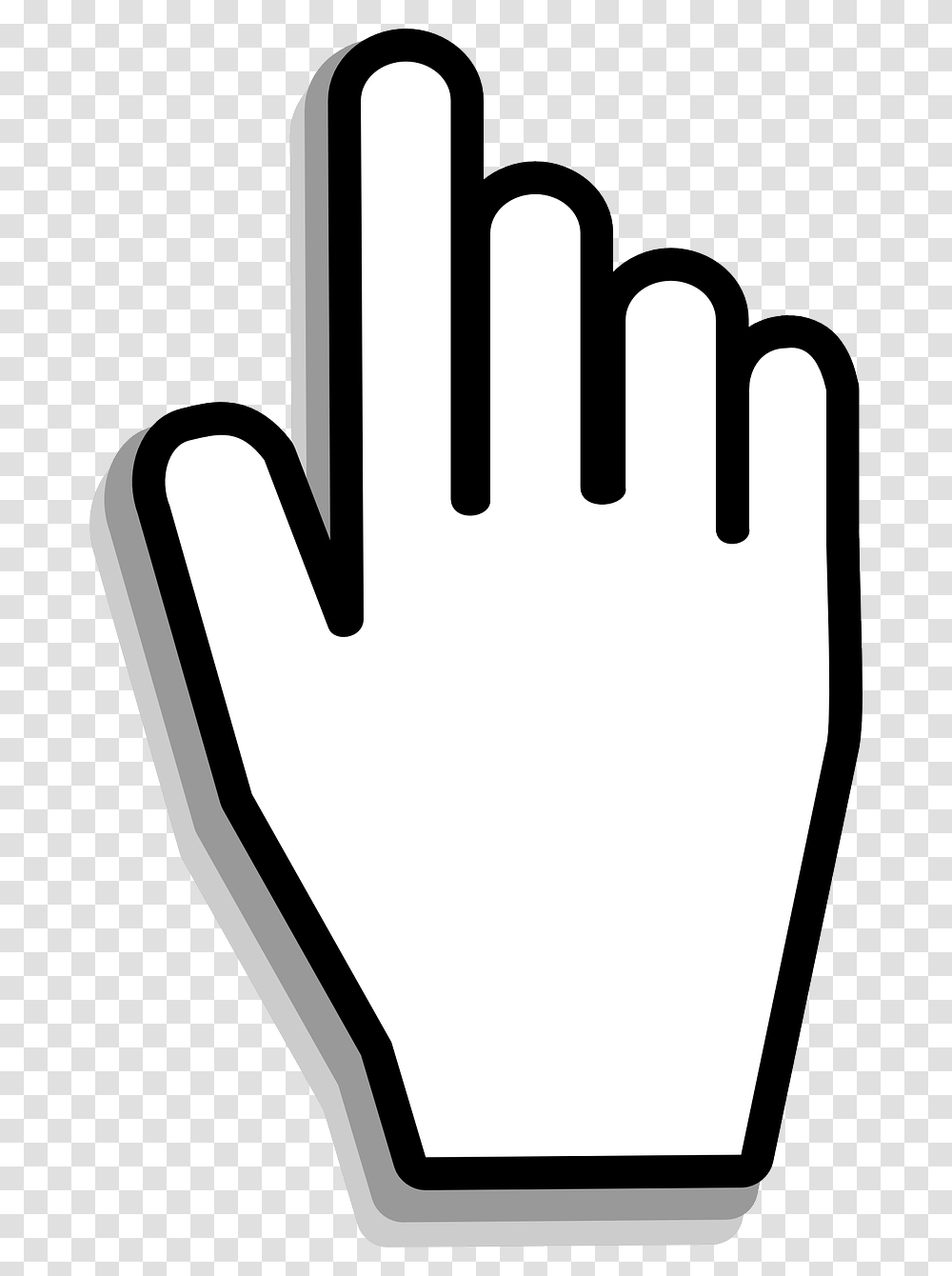 Hand Click Button, Fork, Cutlery, Stencil Transparent Png
