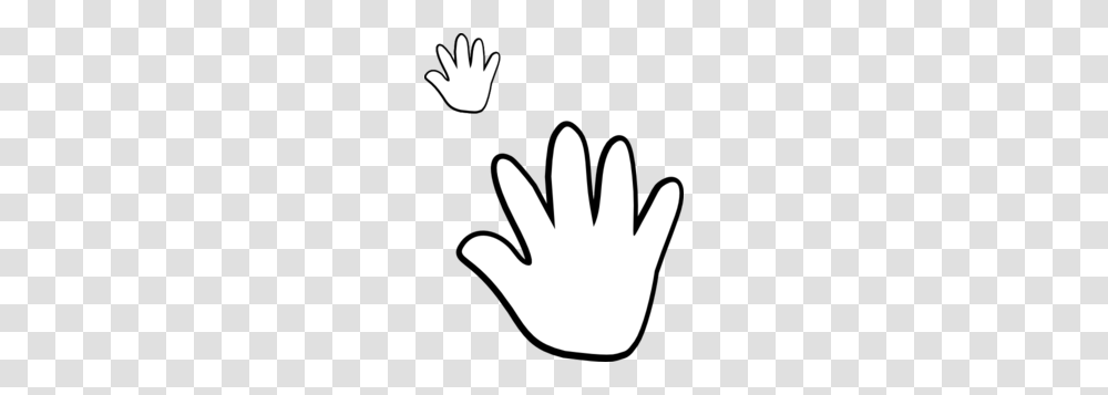 Hand Clipart Black And White, Apparel, Stencil, Glove Transparent Png