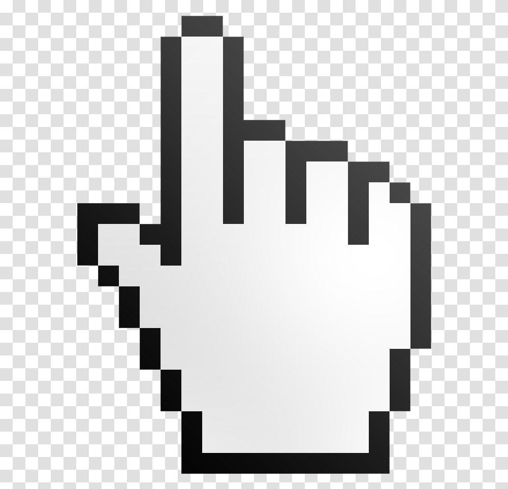 Hand Cursor, Cross, Stencil, Electronics Transparent Png