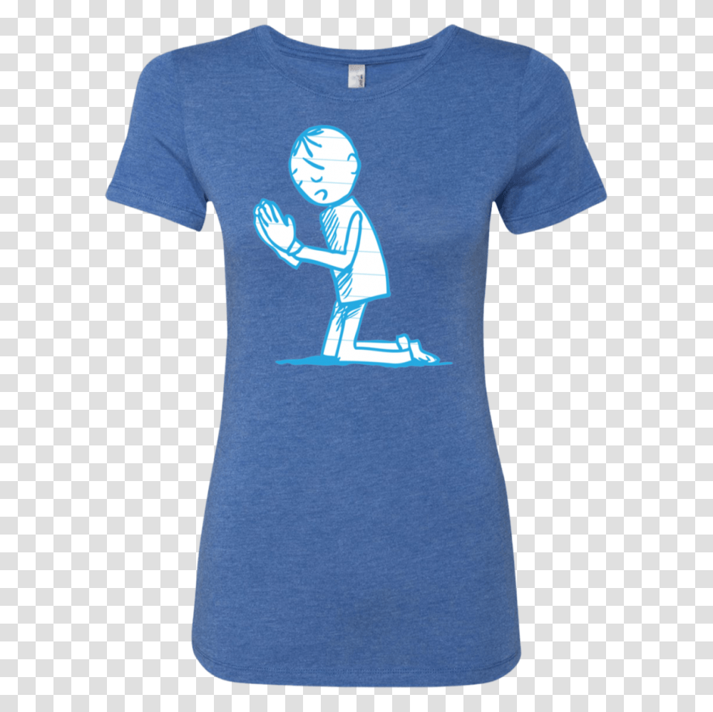 Hand Drawing Lined Paper Boy Kneeling Praying Christian Woman, Apparel, Sleeve, T-Shirt Transparent Png