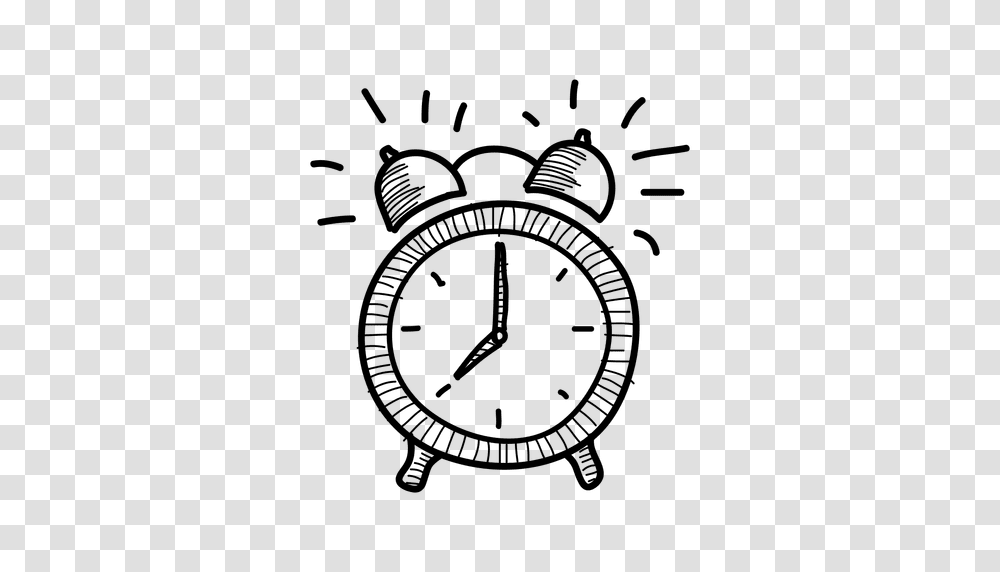 Hand Drawn Alarm Clock Icon, Analog Clock, Clock Tower, Architecture, Building Transparent Png