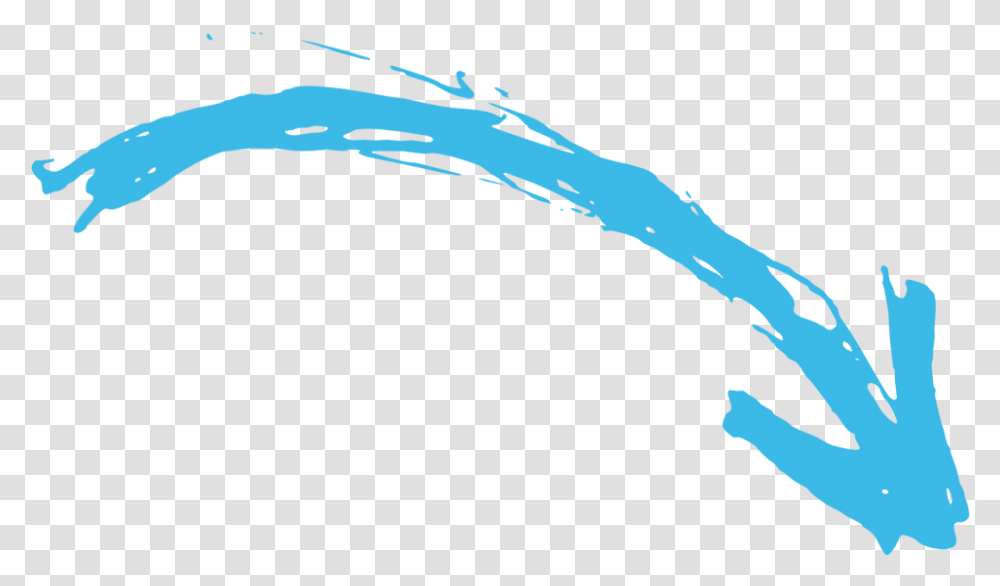 Hand Drawn Arrow Blue Drawn Arrow, Bird Transparent Png