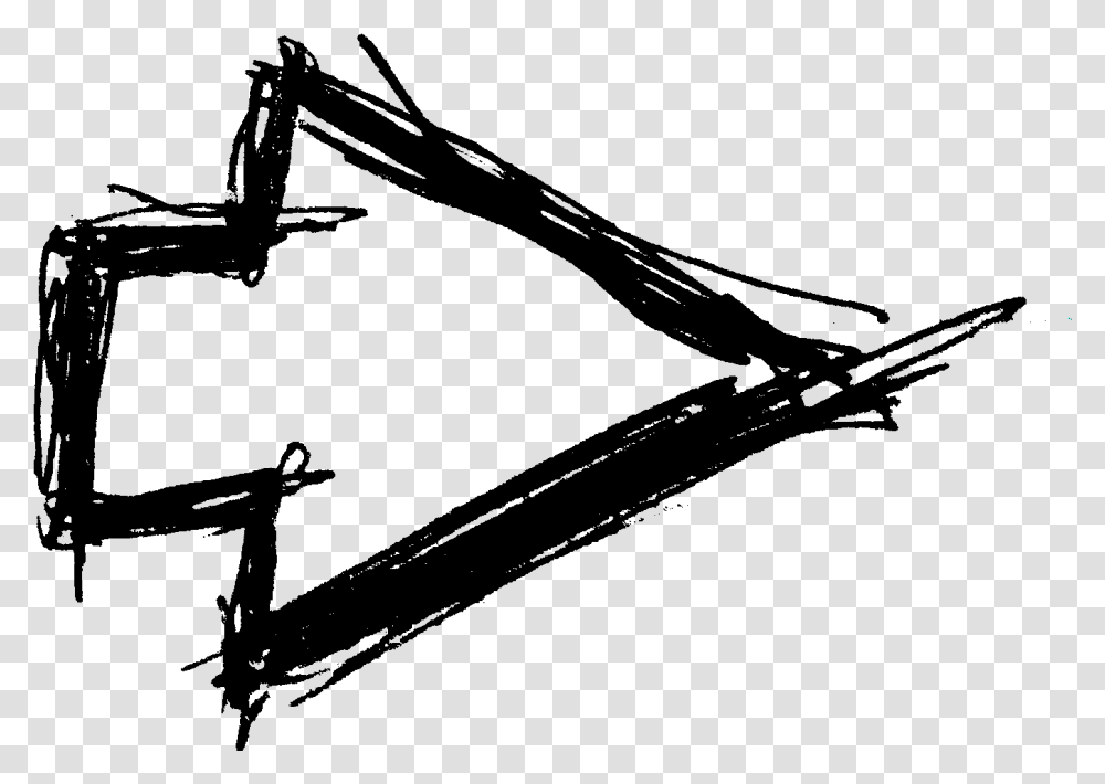 Hand Drawn Arrow, Gray, World Of Warcraft Transparent Png