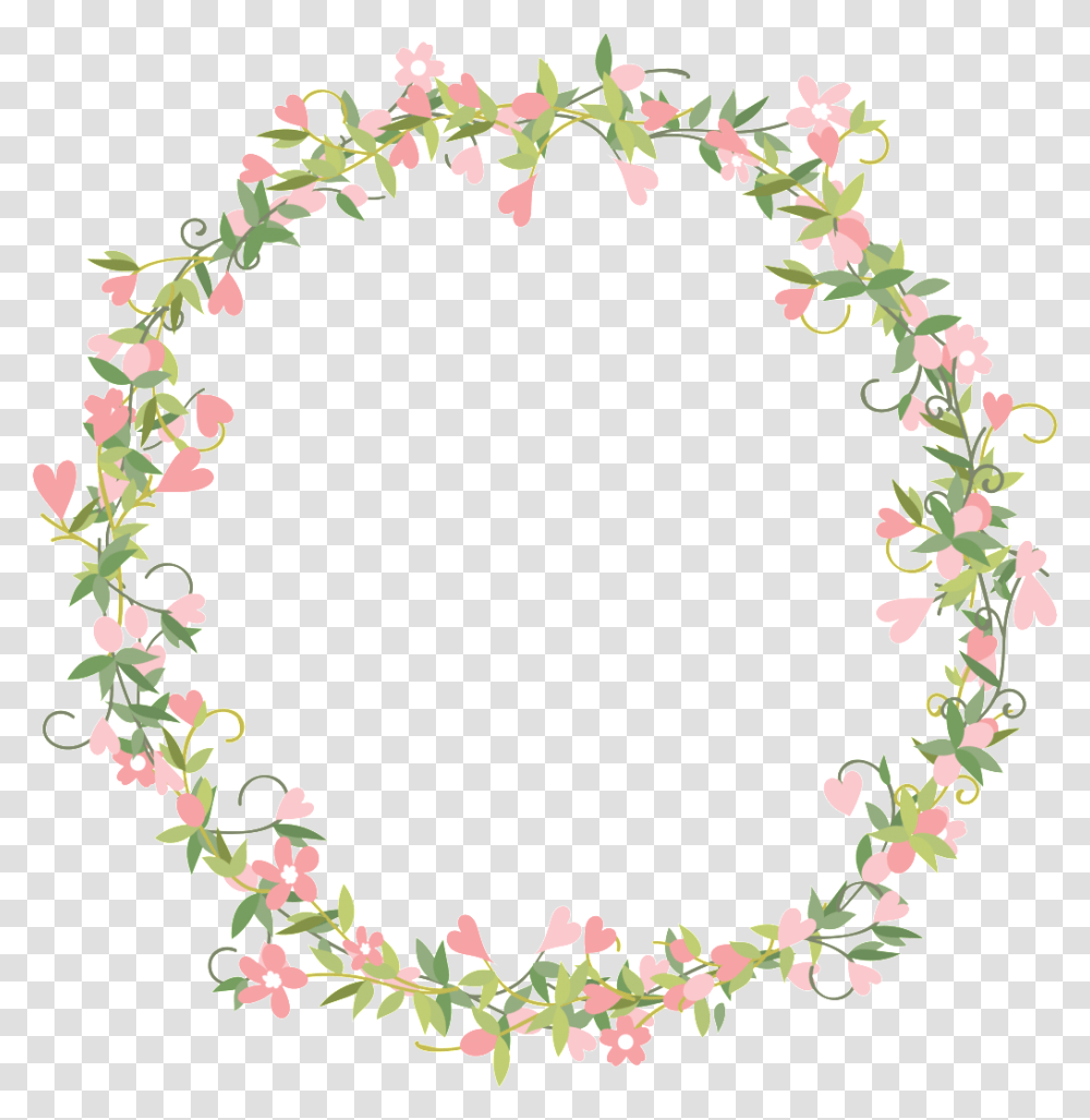 Hand Drawn Circle Circle Flower Vector, Plant, Blossom, Wreath, Pattern Transparent Png