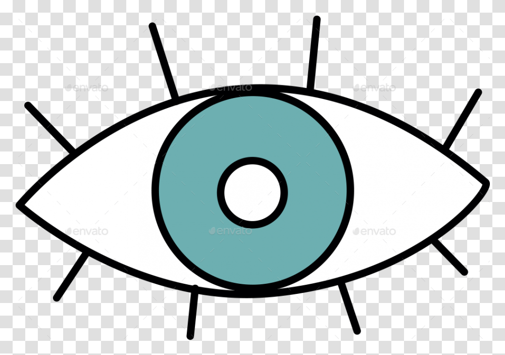 Hand Drawn Collection Evil Eye Line Art, Outdoors, Nature, Disk, Dvd Transparent Png