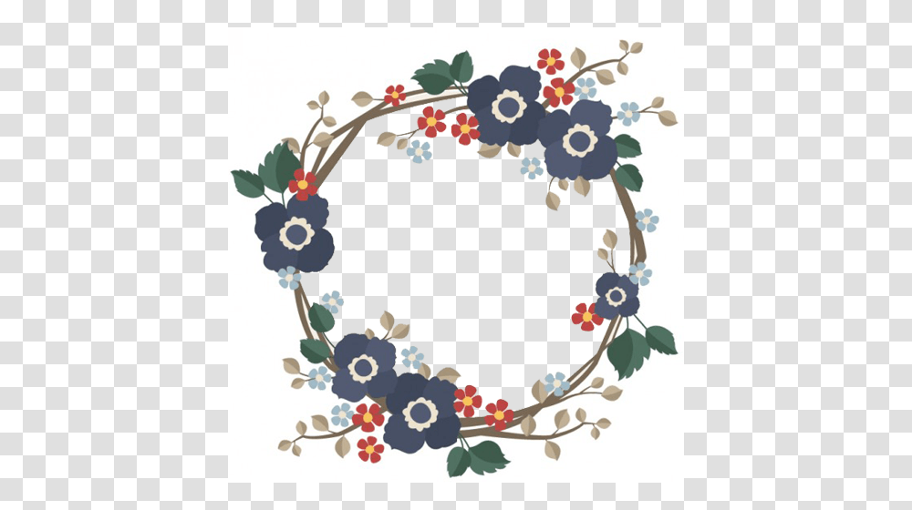 Hand Drawn Floral Designer Photo Frame With Custom Photo, Pattern, Wreath Transparent Png