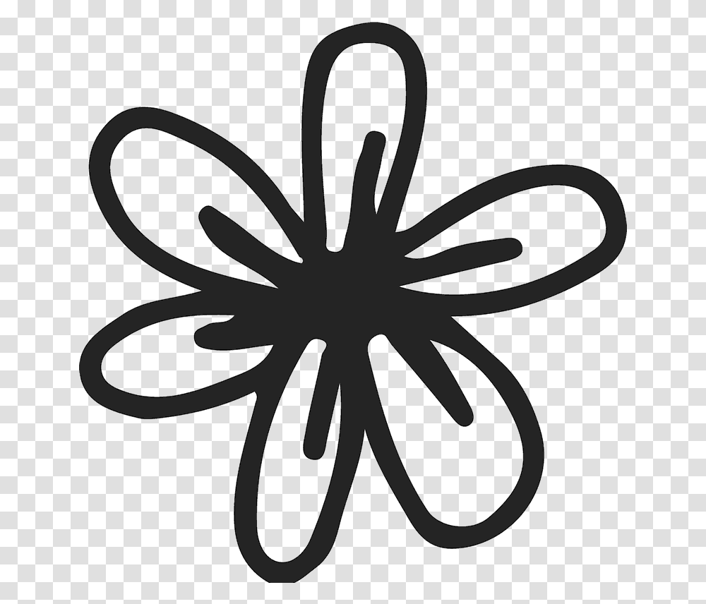 Hand Drawn Flower, Stencil, Plant, Pattern Transparent Png