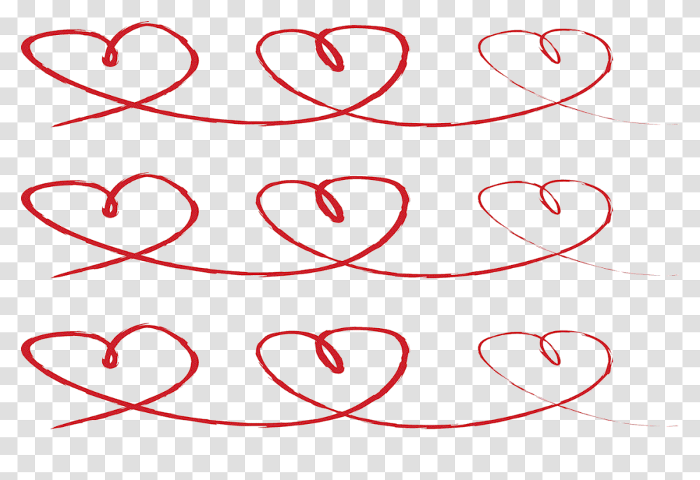 Hand Drawn Heart Chain, Pattern, Ornament, Oval Transparent Png