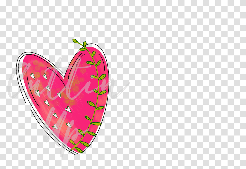 Hand Drawn Heart File Heart, Plant, Food Transparent Png