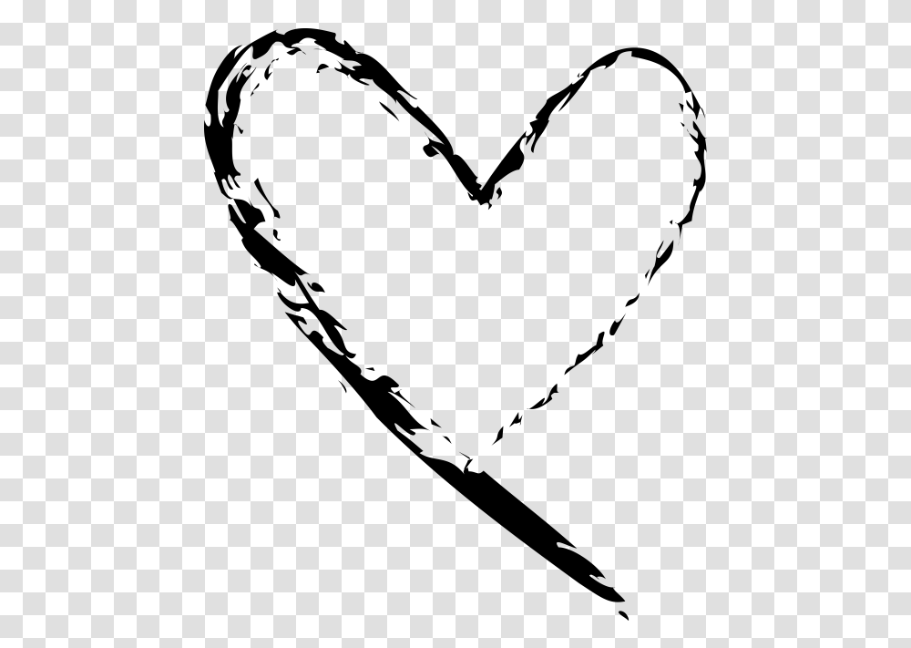Hand Drawn Heart Heart Free Hand Drawing, Gray, World Of Warcraft Transparent Png