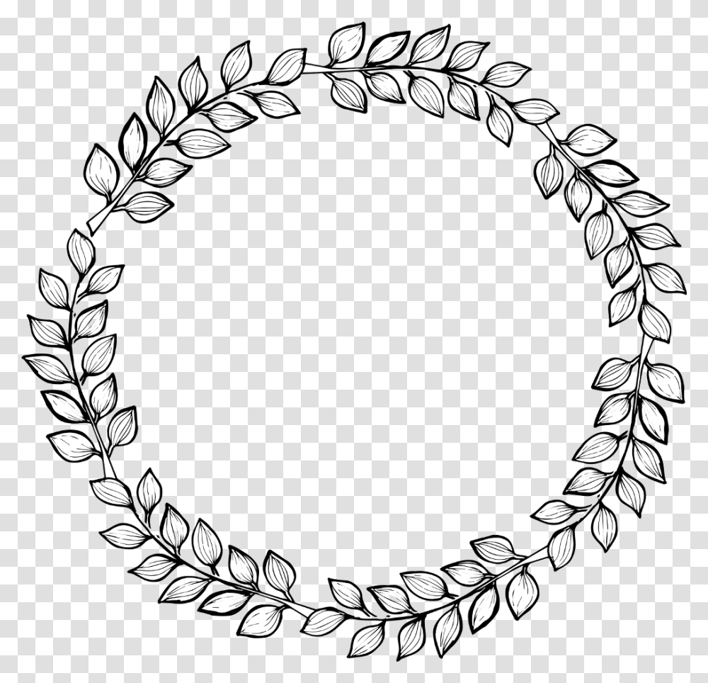 Hand Drawn Leaf Wreath, Accessories, Accessory, Jewelry Transparent Png