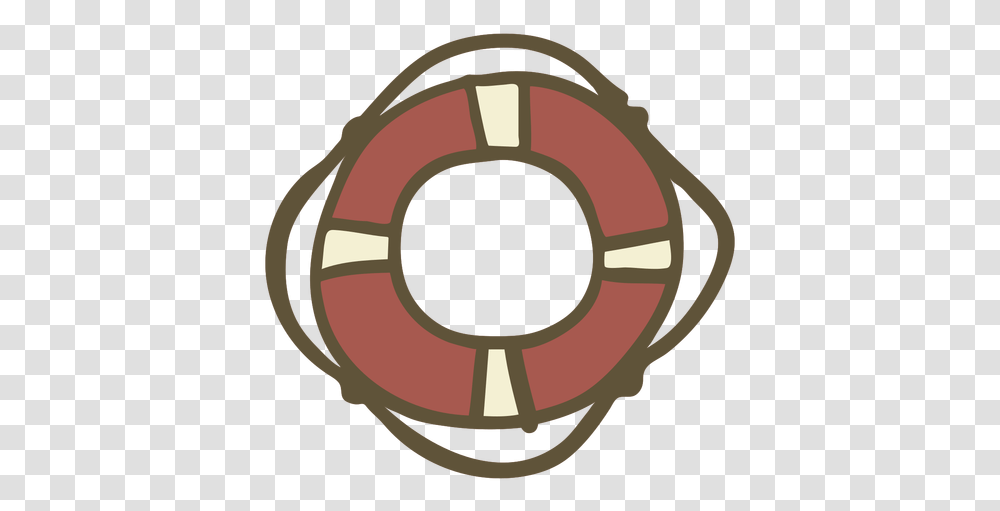 Hand Drawn Lifebuoy Circle, Life Buoy, Helmet, Clothing, Apparel Transparent Png