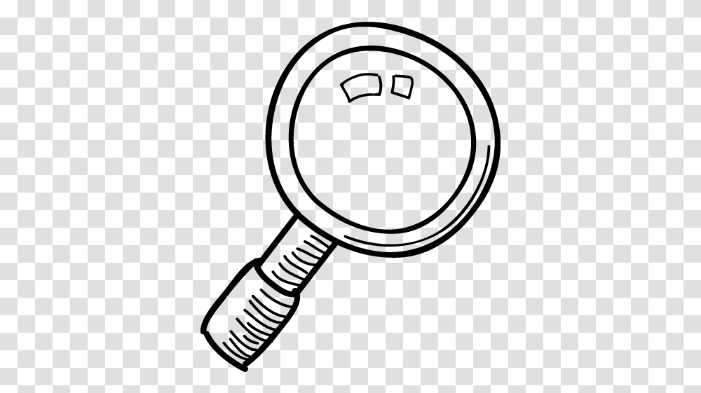Hand Drawn Magnifying Glass, Gray, World Of Warcraft Transparent Png