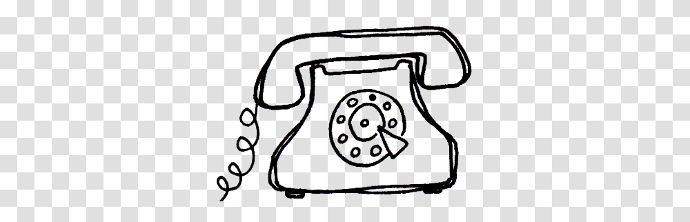 Hand Drawn Maps, Phone, Electronics, Dial Telephone Transparent Png