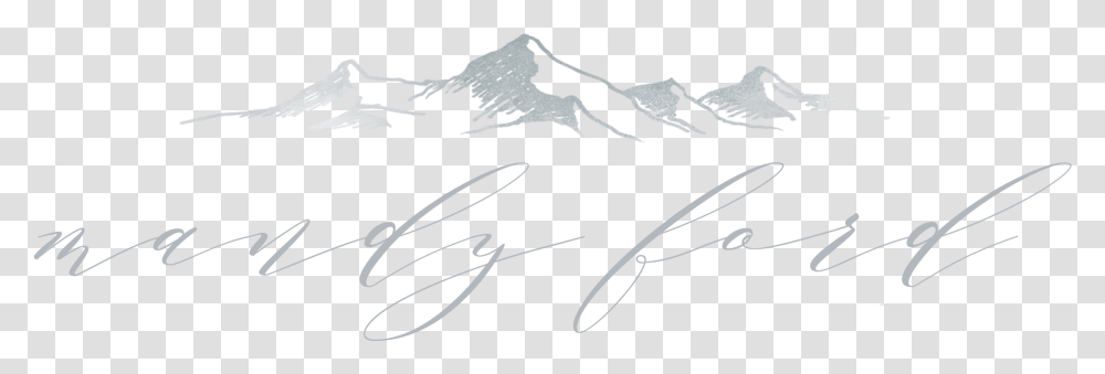 Hand Drawn Mountains, Handwriting, Signature, Autograph Transparent Png