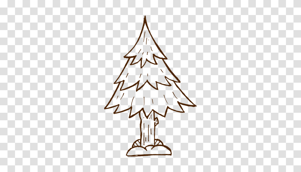 Hand Drawn Pine Tree Icon, Ornament, Plant, Lighting Transparent Png