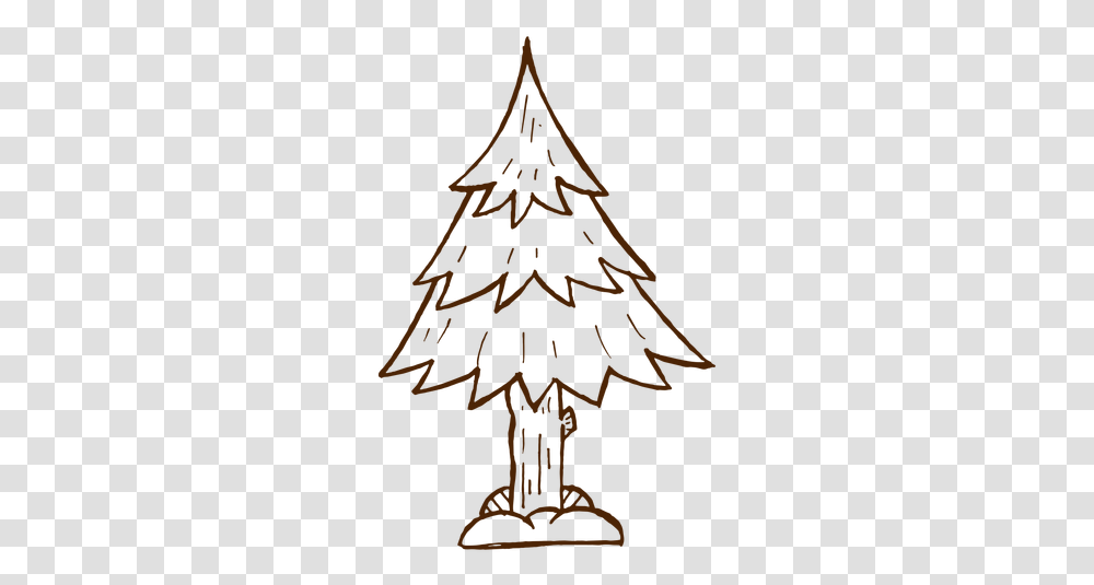Hand Drawn Pine Tree Icon & Svg Vector File Hand Drawn Pine Tree, Ornament, Plant, Symbol, Dress Transparent Png