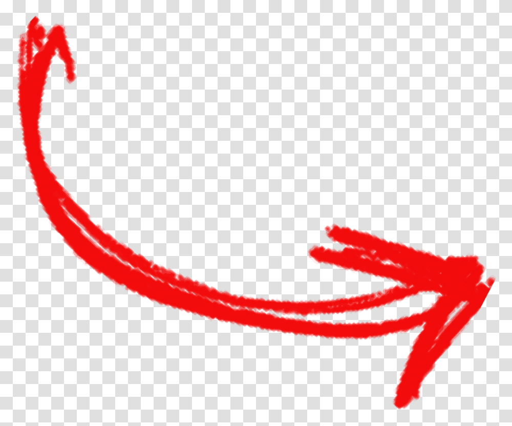 Hand Drawn Red Arrow, Logo, Trademark, Maroon Transparent Png