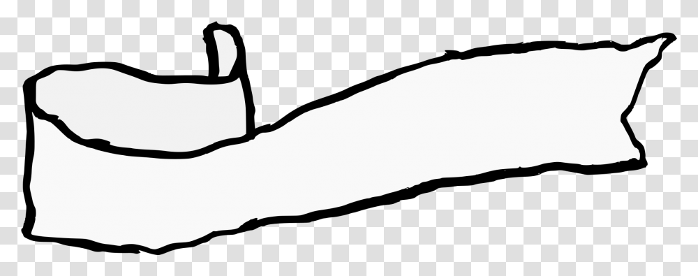 Hand Drawn Ribbon Banner Clip Art, Arm, Person, Pillow, Cushion Transparent Png