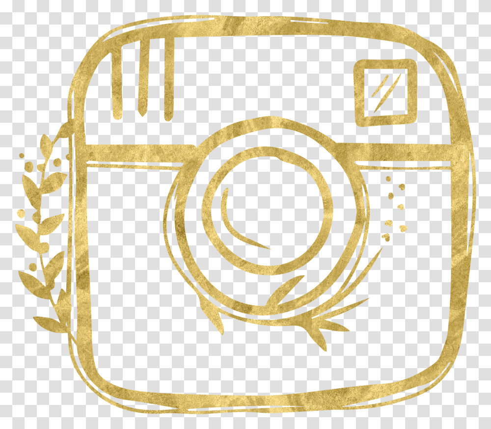 Hand Drawn Social Media Gold, Rug, Electronics, Brass Section, Musical Instrument Transparent Png