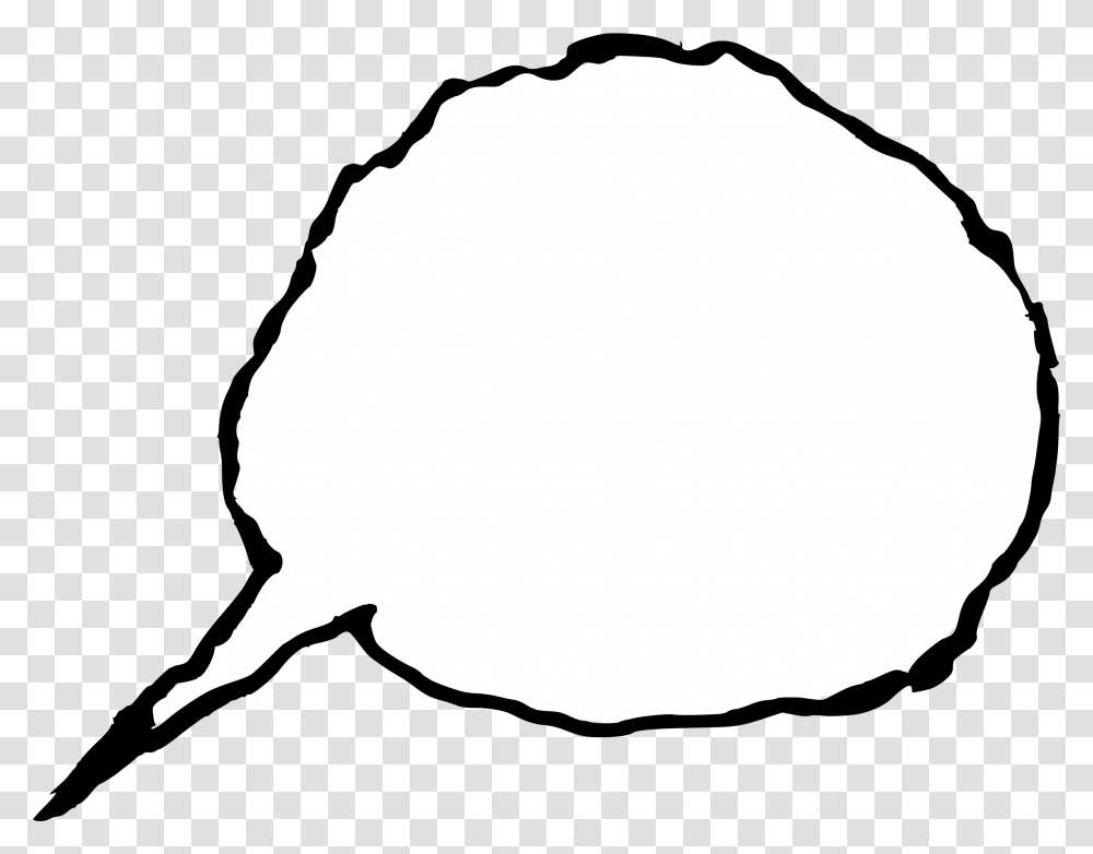 Hand Drawn Speech Bubble Circle, Pillow, Cushion, Person, Plant Transparent Png