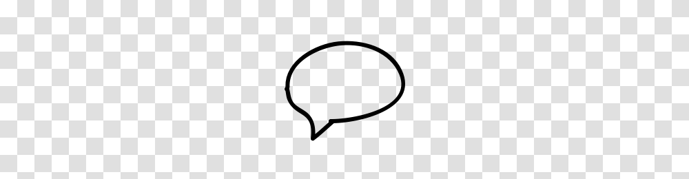 Hand Drawn Speech Bubble Icons Noun Project, Gray, World Of Warcraft Transparent Png