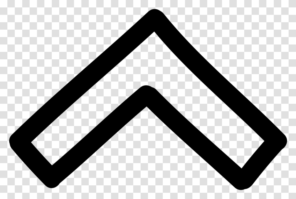 Hand Drawn Up Arrow, Triangle, Label Transparent Png