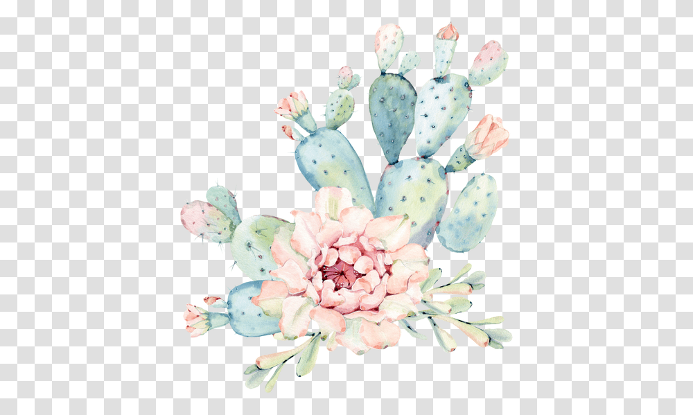 Hand Drawn Watercolor Saguaro Cactus Cactus Transparent Png