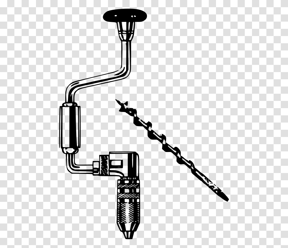 Hand Drill Free Vector, Gray, World Of Warcraft Transparent Png