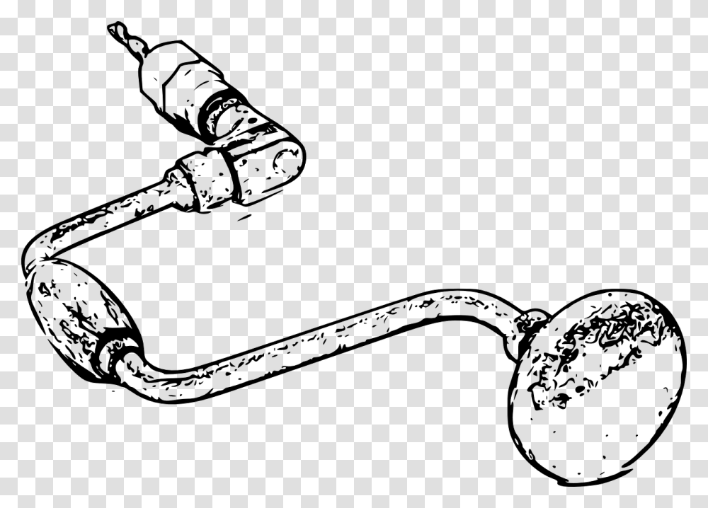 Hand Drill Line Art, Gray, World Of Warcraft Transparent Png