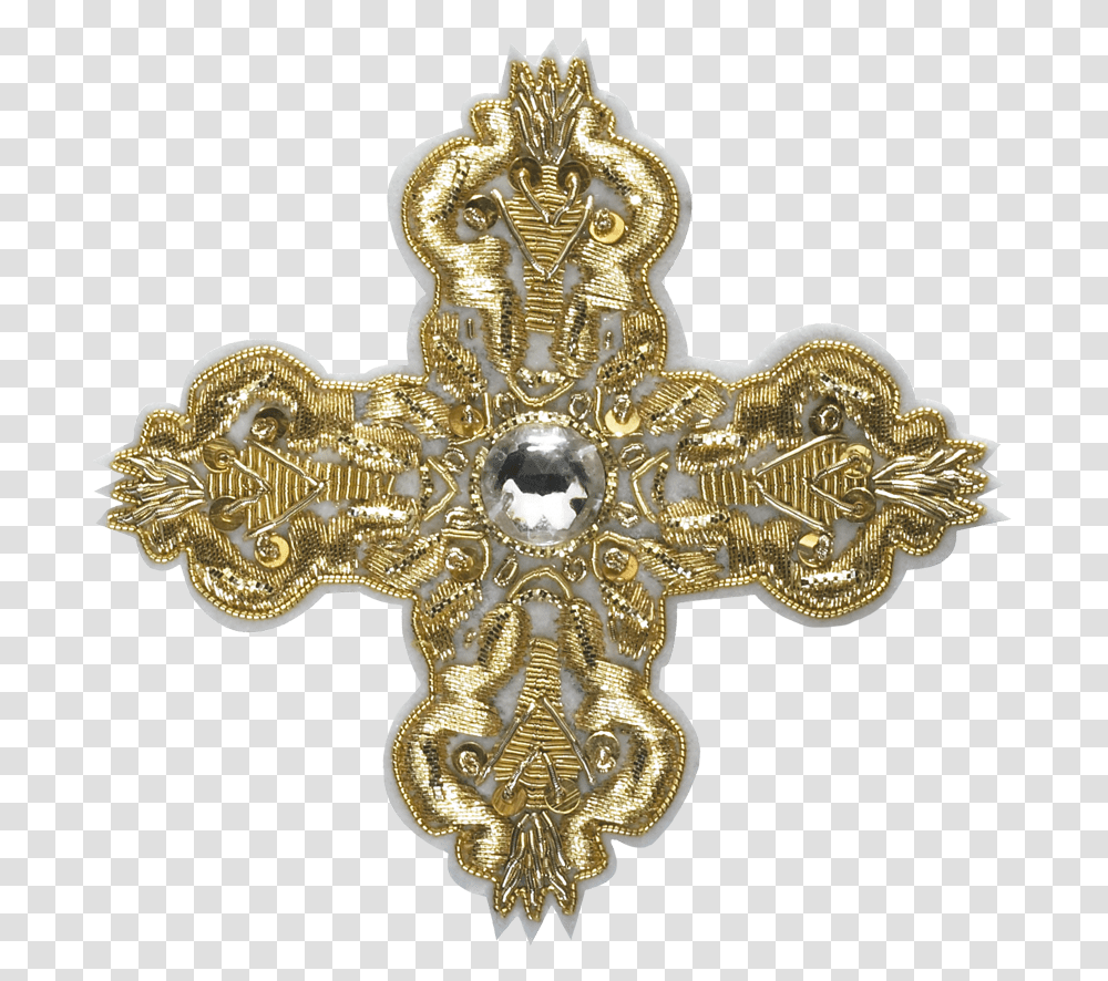 Hand Embroidered Cross Whitegold Cross, Jewelry, Accessories, Accessory Transparent Png