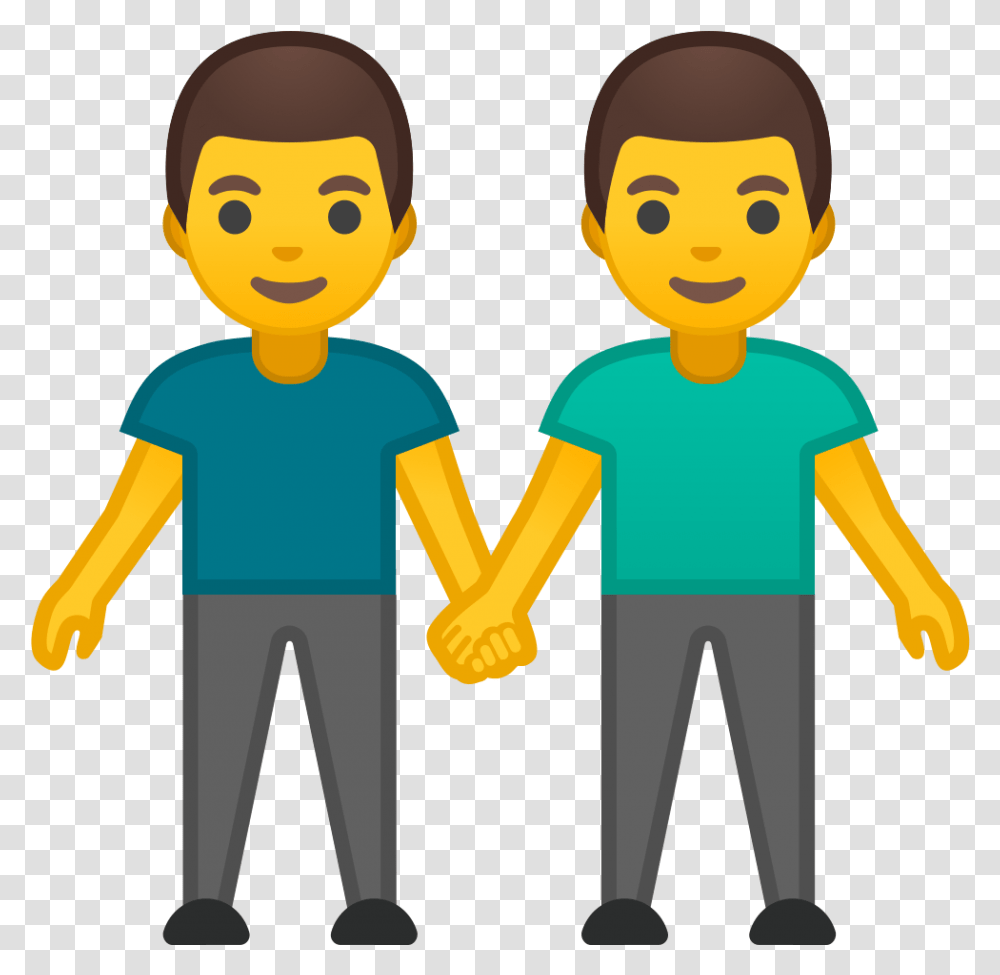 Hand Emoji Clipart Double Hand Man And Man Emoji, Holding Hands, Toy, Pedestrian Transparent Png
