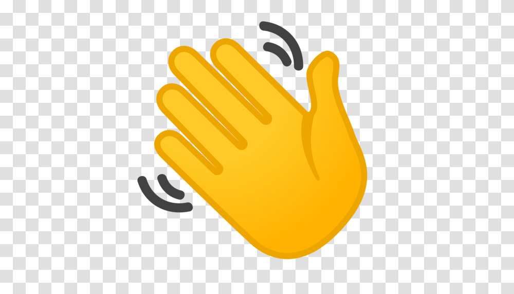 Hand Emoji Clipart Hand Wave, Label, Saxophone, Leisure Activities Transparent Png