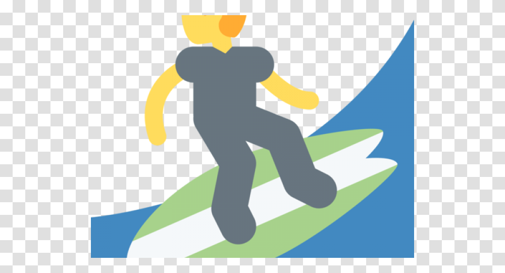 Hand Emoji Clipart Surfer Surfing Emoji, Pedestrian, Kneeling, Road, Curling Transparent Png
