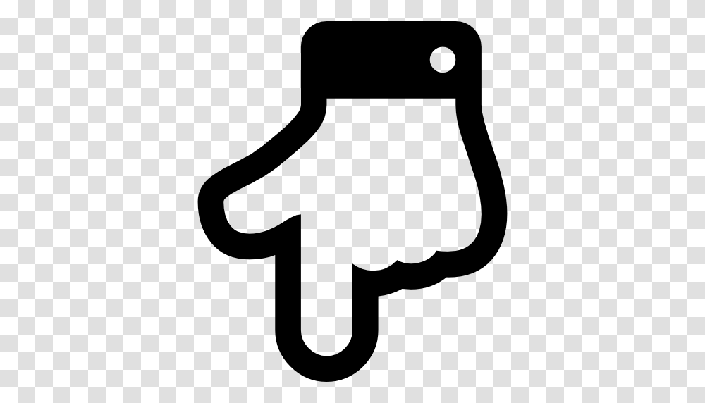 Hand Finger Pointing Down, Label, Stencil, Sticker Transparent Png