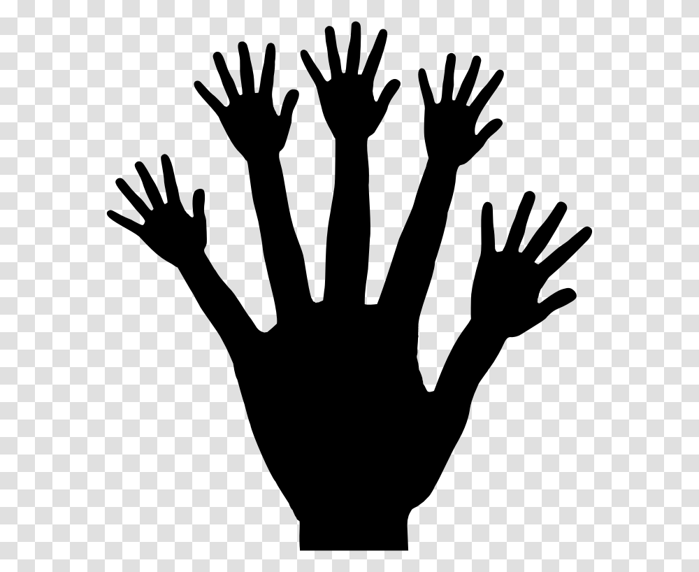 Hand Fractal Silhouette Free Hand Fractal, Gray, World Of Warcraft Transparent Png