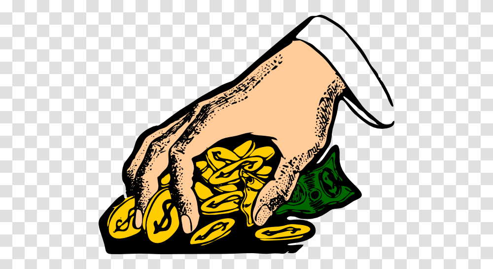 Hand Grabbing Gold Coins Clip Art, Plant, Outdoors, Food, Washing Transparent Png