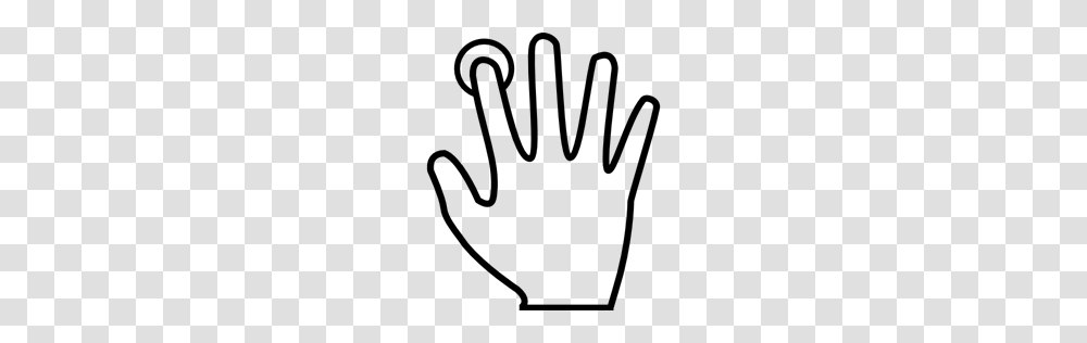 Hand Hand Outline Fingerprint Scan Fingerprint Finger Fingers, Gray, World Of Warcraft Transparent Png