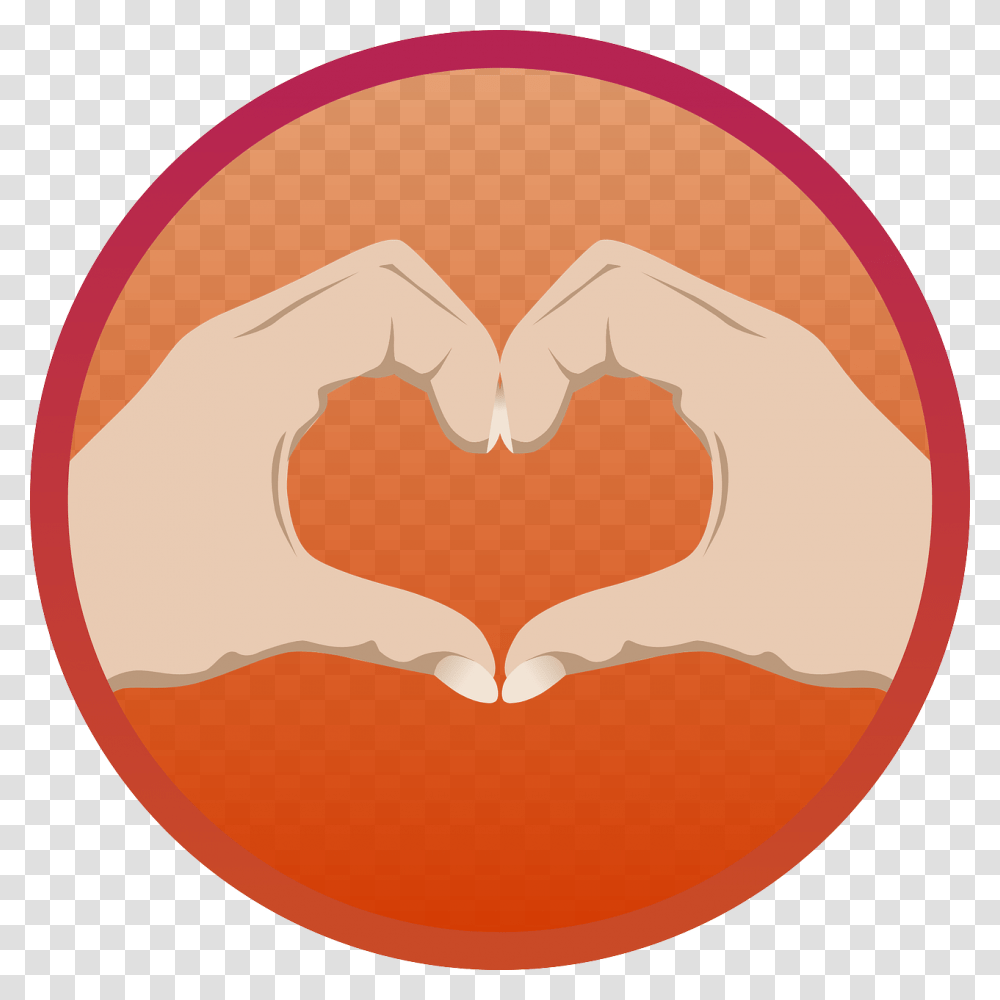 Hand Heart Emoji, Plant, Food, Produce, Label Transparent Png