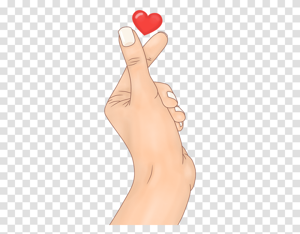 Hand Heart Red Palm Of The Free Image On Pixabay Kreslen Srdce Z Prstov, Wrist, Skin, Ankle, Neck Transparent Png