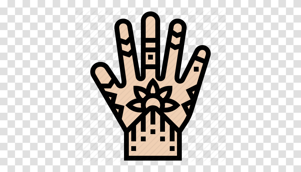 Hand Henna India Icon, Apparel, Poster, Advertisement Transparent Png