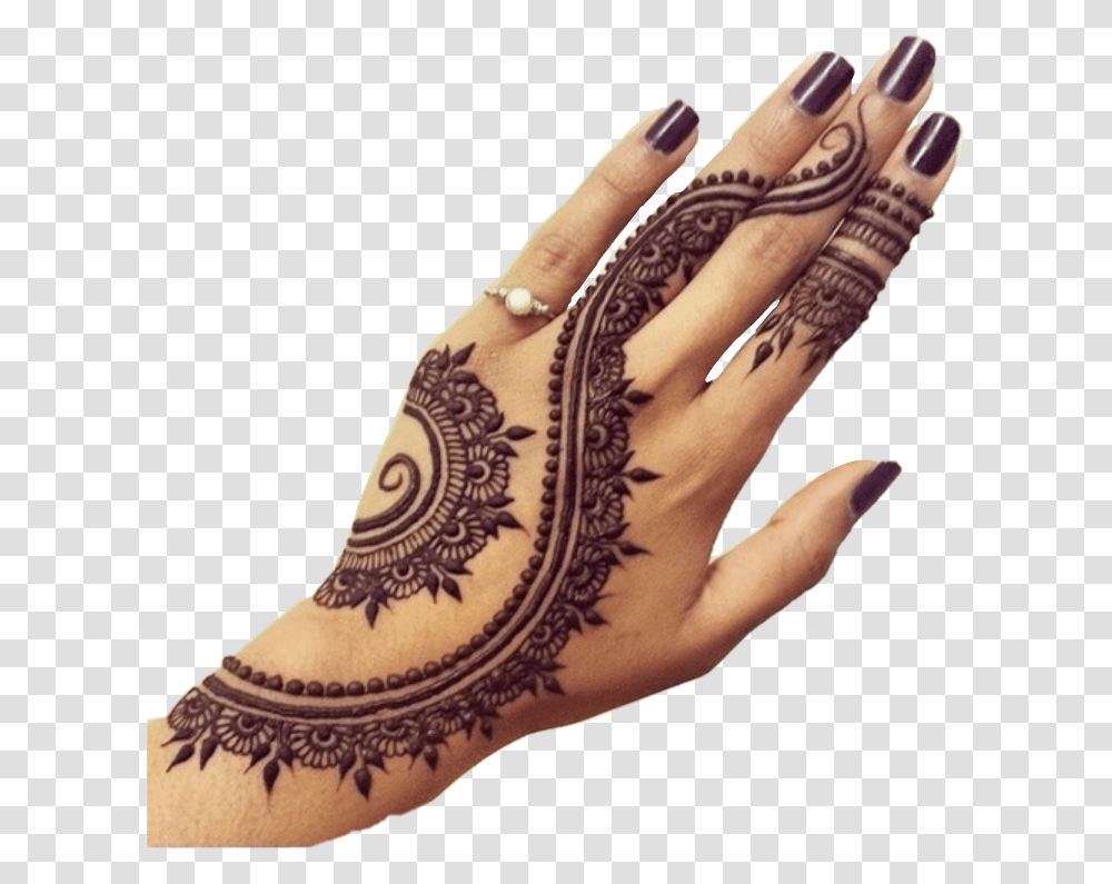 Hand Henna Nails Ring Aesthetic Hennaaesthetic Women's Mehndi, Tattoo, Person, Skin, Human Transparent Png