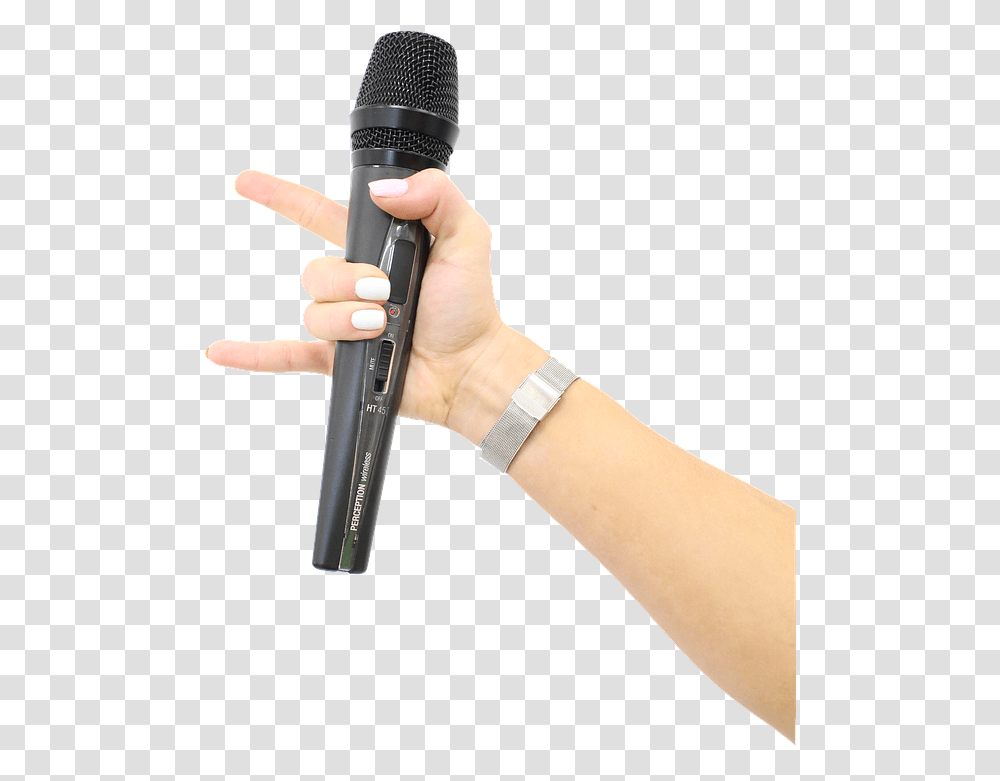 Hand Hold Microphone Free Photo On Pixabay Hand Holding Microphone, Person, Human, Electrical Device Transparent Png