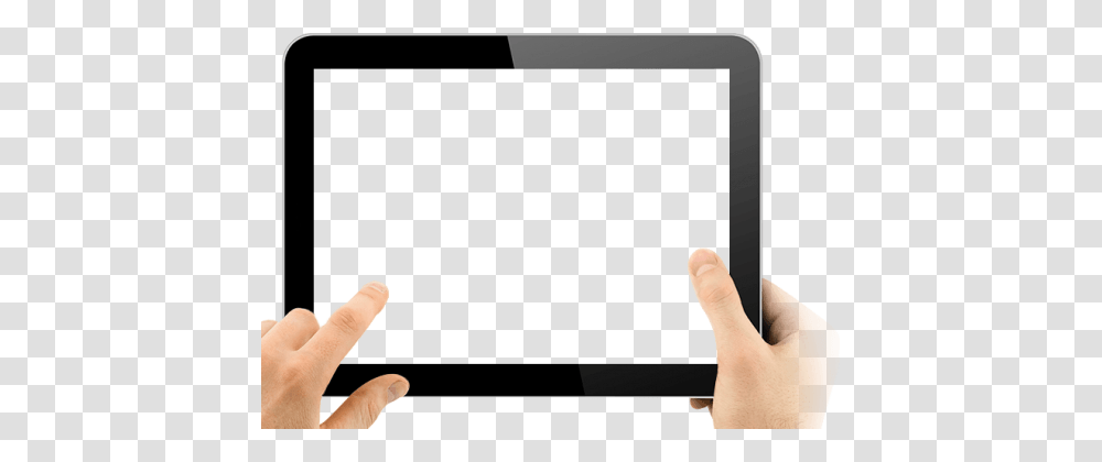 Hand Hold Tablet, Person, Human, Electronics, Computer Transparent Png