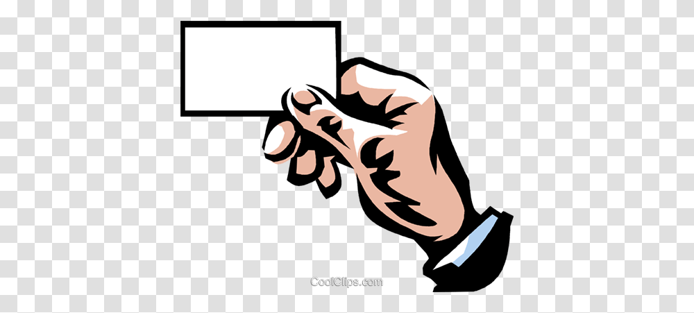 Hand Holding A Business Card Royalty Free Vector Clip Art, Paper Transparent Png