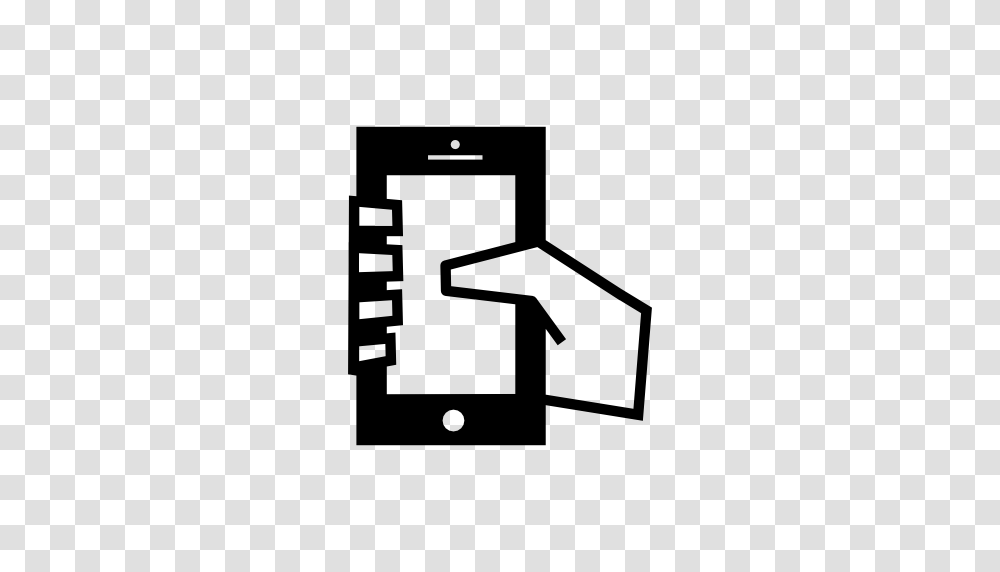 Hand Holding A Cell Phone Image Royalty Free Stock, Number, Alphabet Transparent Png