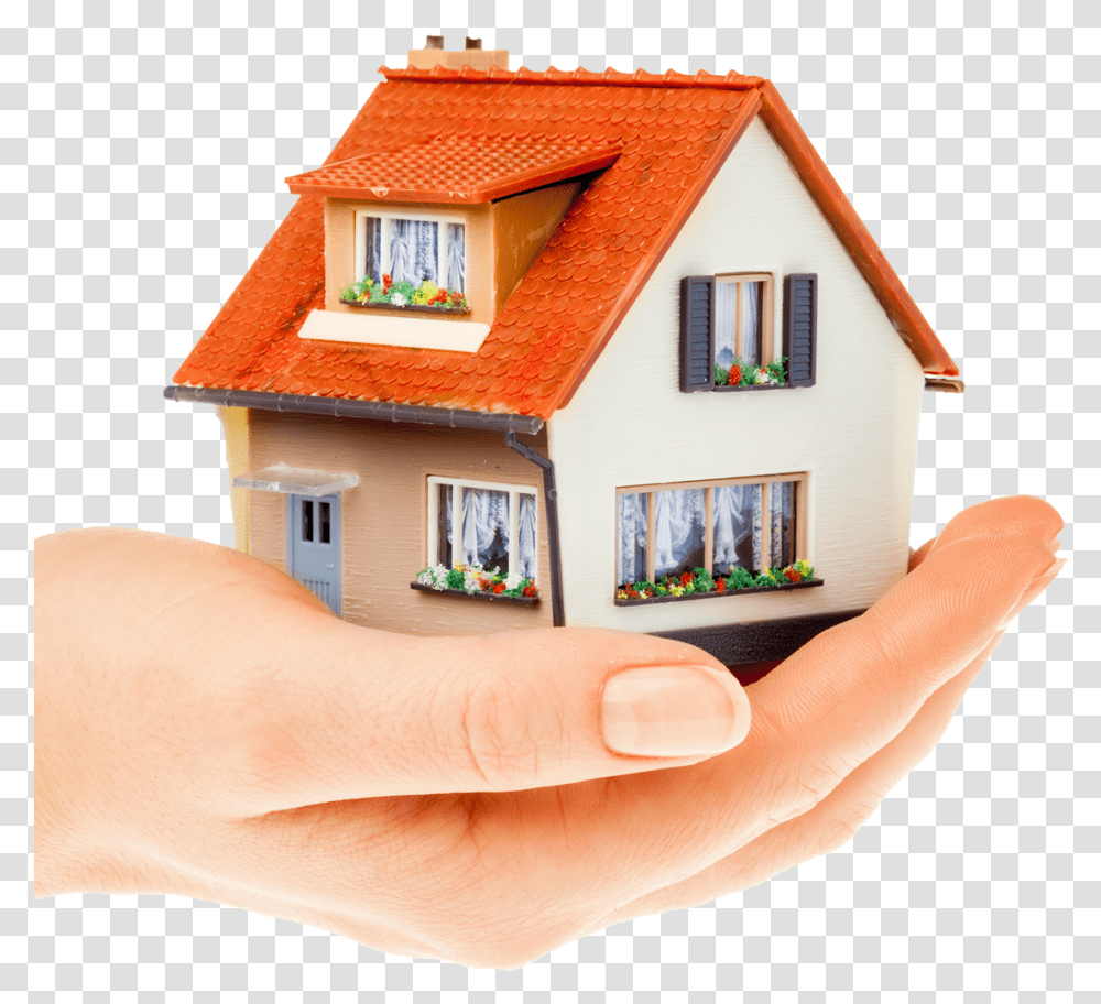 Hand Holding A House House On Hand, Person, Human, Housing, Building Transparent Png