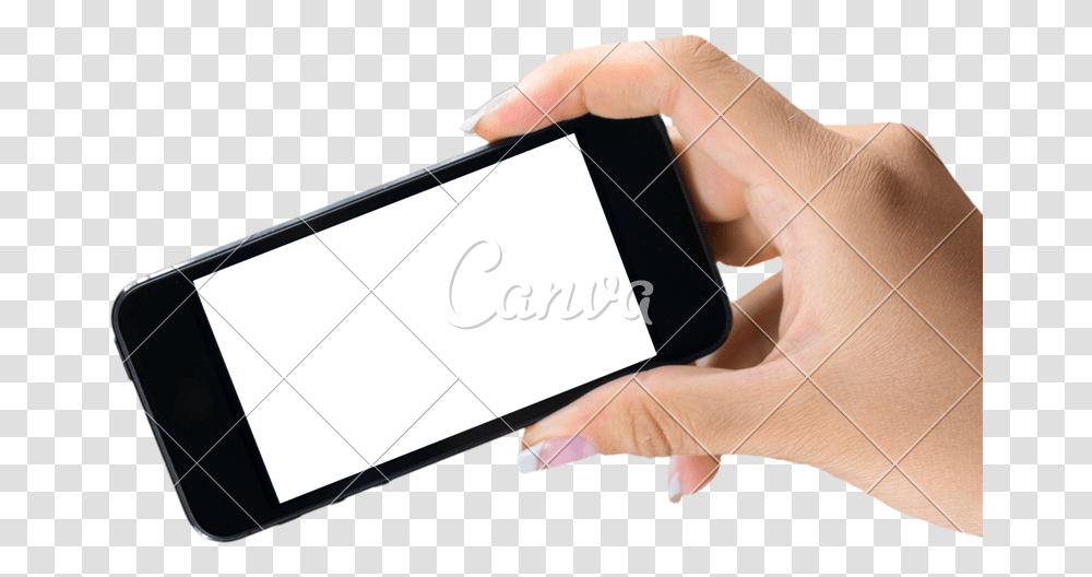 Hand Holding An Iphone With Blank Screen, Electronics, Person, Human Transparent Png