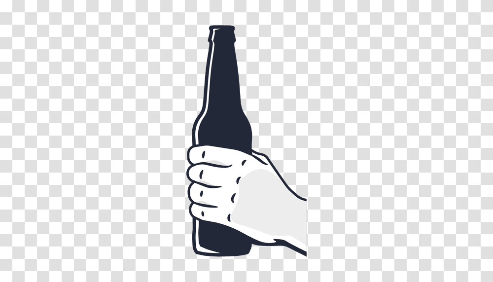 Hand Holding Beer Bottle, Alcohol, Beverage, Drink, Finger Transparent Png